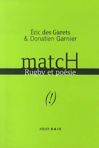 Match: Rugby & poésie 9782919208180