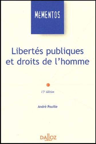Libertés publiques et droits de l'homme 9782247055463