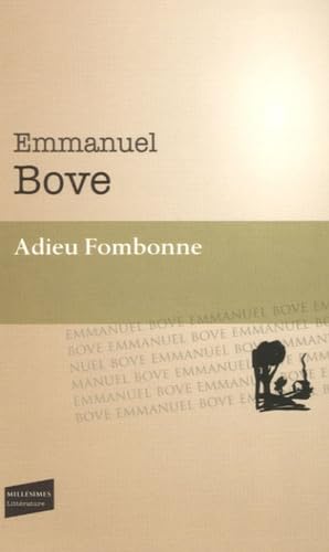 Adieu Fombonne 9782859206208