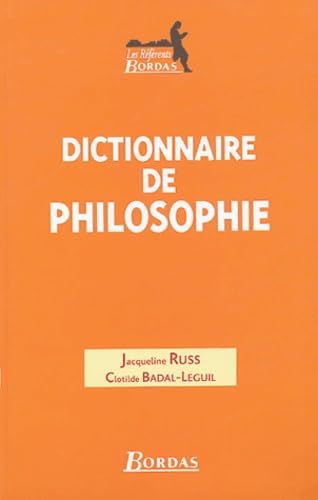 DICTIONNAIRE DE PHILOSOPHIE 9782047299487