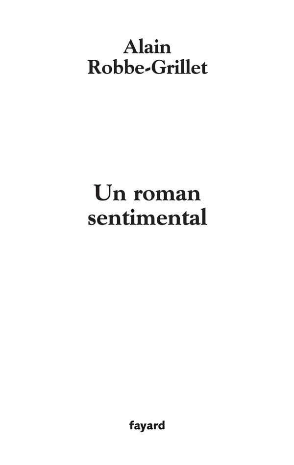 Un roman sentimental 9782213632612