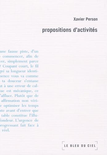 Propositions d'activités 9782915232400