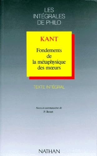 Fondements de la métaphysique des moeurs 9782091758534