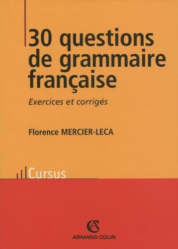 30 questions de grammaire française 9782200342982