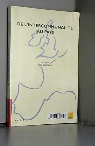 De l'intercommunalité au pays 9782876782556