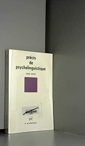 Precis de psycholinguistique 9782130419785
