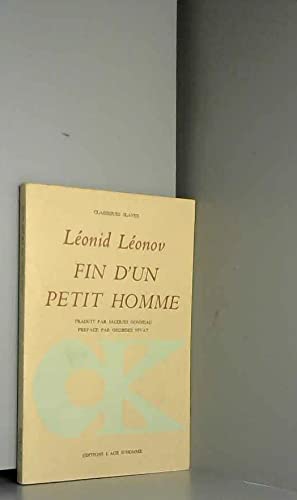 La Fin d'un petit homme 9782825120392