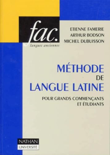Méthode de la langue latine 9782091907635