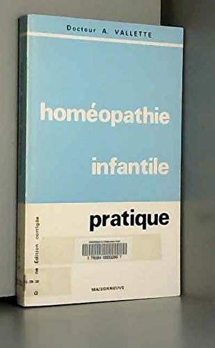 Homéopathie infantile pratique 9782716000659