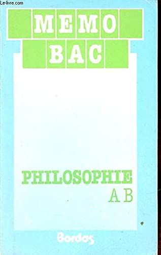 Philosophie, terminales A, B 9782040162696