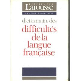 Dictionnaire des difficultés de la langue française 9782037102056