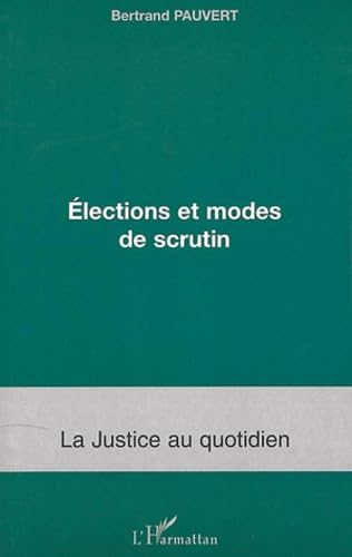 Elections et modes de scrutin 9782747555425