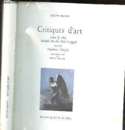 Critiques d'art. Confidences d'artiste: Salon de 1868, Rodolphe Bresdin, Paul Gauguin (précédées de) 9782905810229