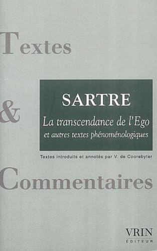 La transcendance de l'Ego et autres textes phénoménologiques 9782711616480