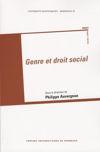 Genre et droit social 9782867814839