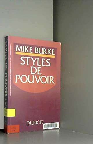 Styles de pouvoir 9782100003273