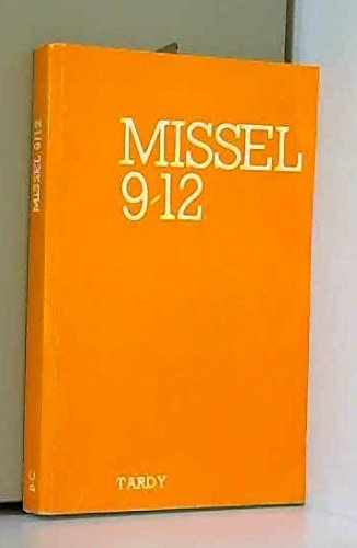 Missel 9-12, année C, orange 9782710502838