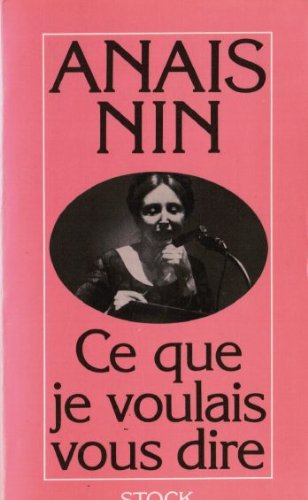 Ce que je voulais vous dire 9782234010338