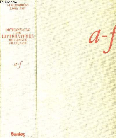 Dictionnaire des littératures de langue française 9782040153335