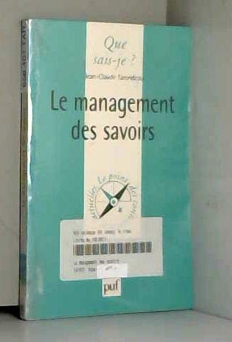 Le management des savoirs 9782130494270
