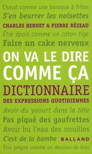 On va le dire comme ça: Dictionnaire des expressions quotidiennes 9782353150441