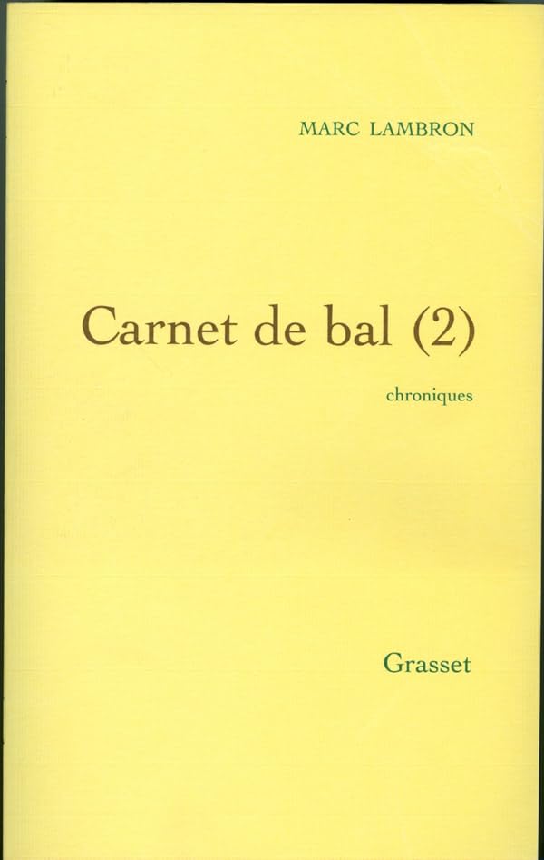 Carnets de bal 2 9782246637714