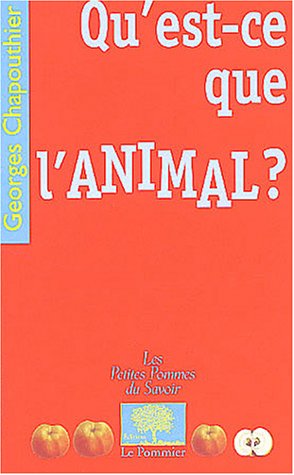 Qu'est-ce que l'animal ? 9782746501676