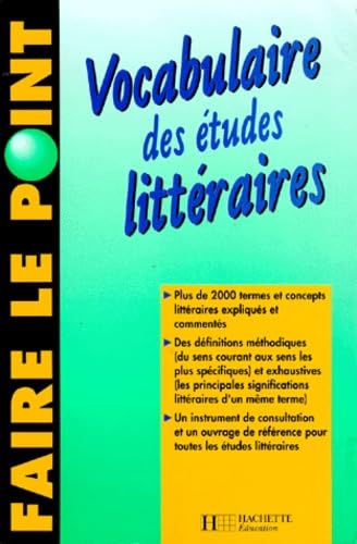 Vocabulaire des études littéraires 9782010210013