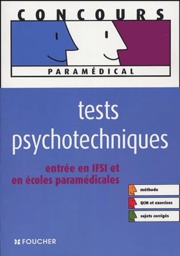 Tests psychotechniques, entrée en IFSI 9782216101276