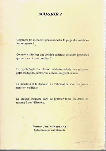 Maigrir ? Tome 1 9782910724009