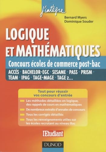 Logique et mathématiques: Concours des écoles de commerce 9782100534302