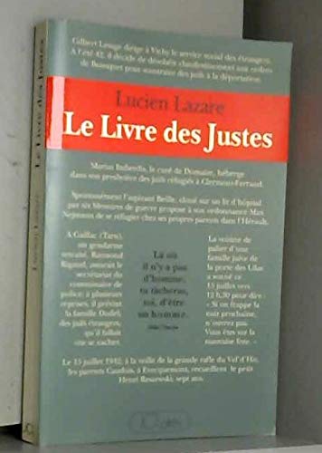 Le livre des Justes: Histoire du sauvetage des Juifs par les non Juifs en France, 1940-1944 9782709613194