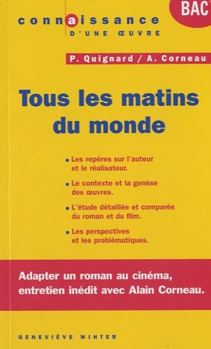 Tous les matins du monde: programmes terminales 2012 9782749509723