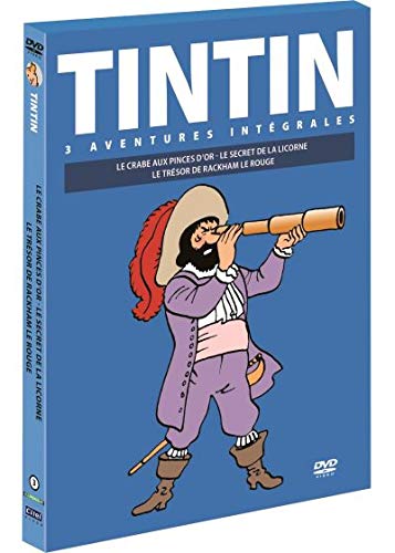 Tintin-3 Aventures-Vol. 3 : Le Secret de la Licorne + Le Trésor de Rackham Le Rouge + Le Crabe aux Pinces d'or 3309450030481