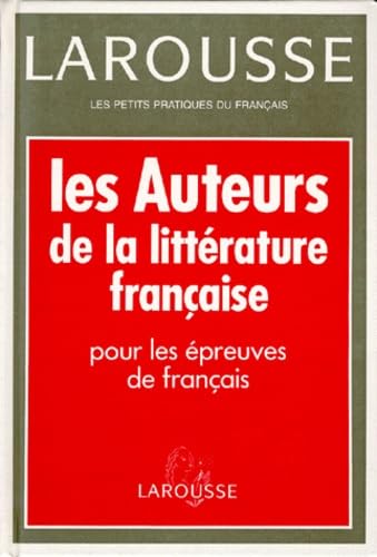 Les auteurs de la littérature française 9782038000283