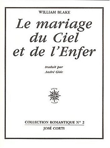 Le mariage du ciel et de l'enfer [non massicoté] 9782714302892