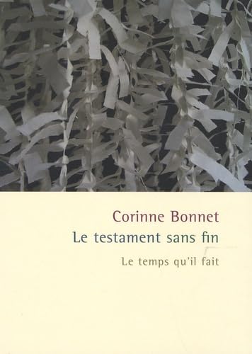 Le testament sans fin 9782868534934