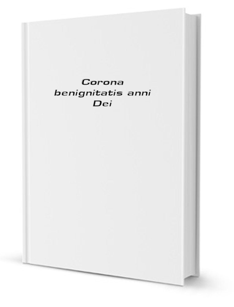 Corona benignitatis anni dei 9782070214778
