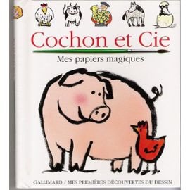 Cochon et Cie: Je dessine avec un pinceau et de l'eau... 9782070584918