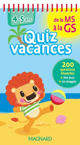 Quiz Vacances de la MS à la GS 9782210753426