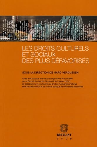 Les droits culturels et sociaux des plus défavorisés 9782802727408