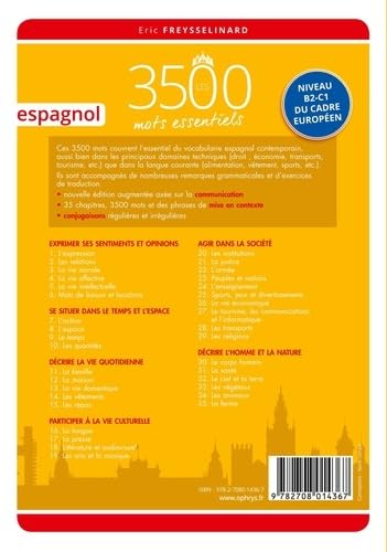 Les 3500 mots essentiels - espagnol 9782708014367