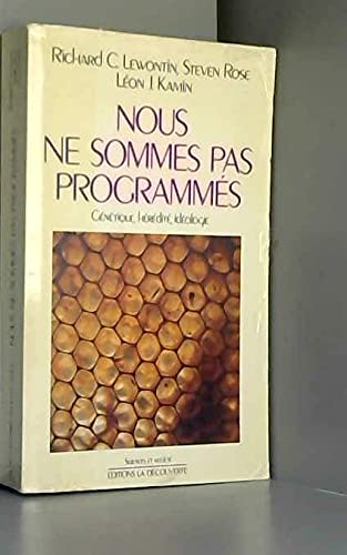 Nous ne sommes pas programmés 9782707115324