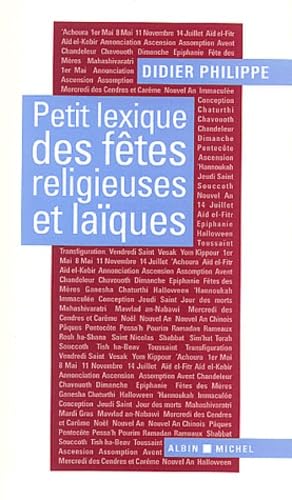 Petit lexique des fêtes religieuses et laïques 9782226136312