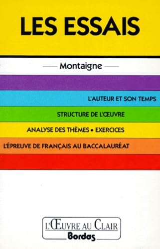 O.CL/MONTAIGNE ESSAIS (Ancienne Edition) 9782040183936