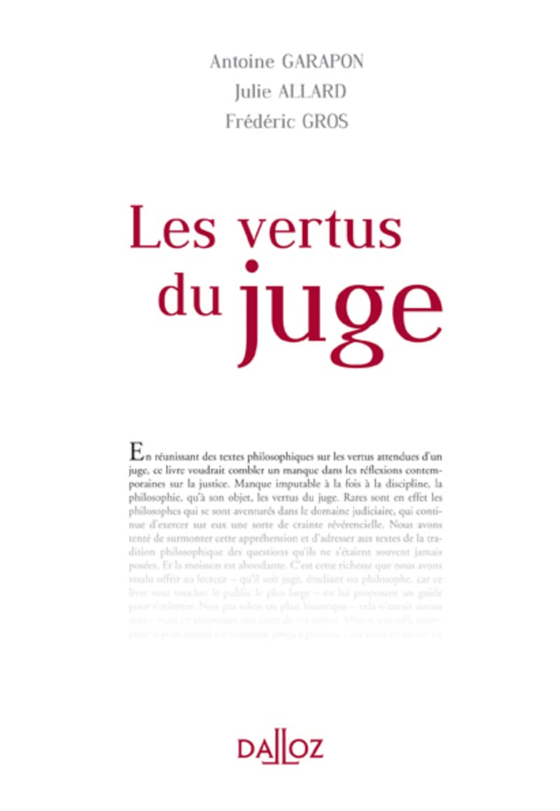 Les vertus du Juge 9782247066094