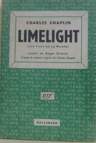 LIMELIGHT by CHARLES CHAPLIN (December 31,1953) 