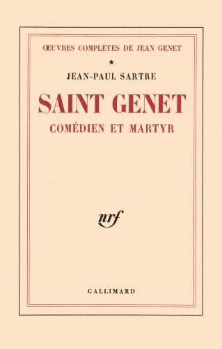 Saint Genet: Comedien Et Martyr by Jean-Paul Sartre (1952-07-09) 