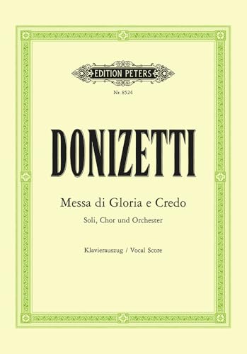 Donizetti: Messa di Gloria e Credo (Vocal Score) (EP8524) 9790014068004