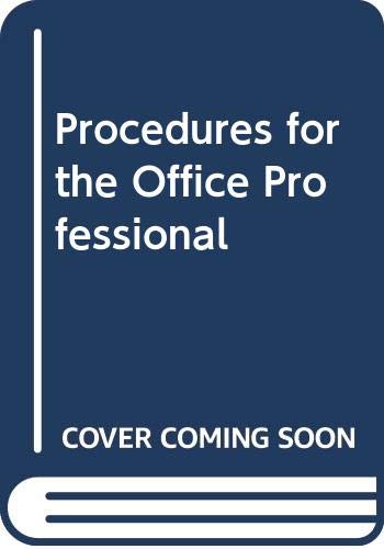 Procedures for the Office Professional 9780538700177